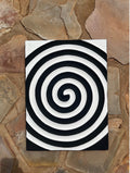 Traditional Imigongo - Black and White Circles