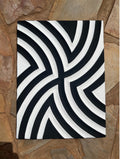 Traditional Imigongo - Black and White Swirl